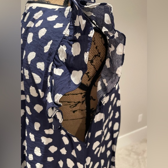 Navy Spotted Blouse by THML - Picture 5 of 12